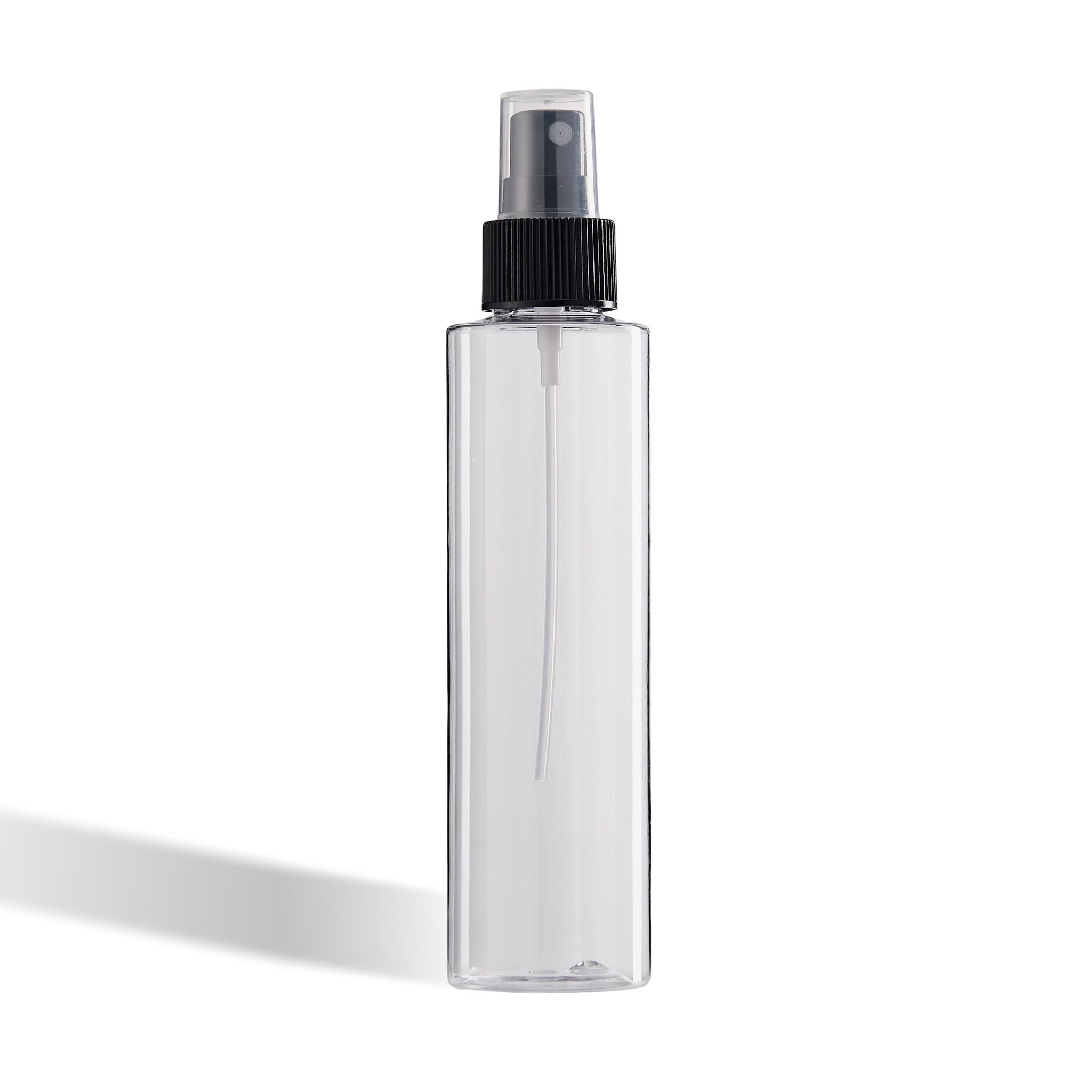 Plastic Spray Bottle with Spray Pump Lid - Flat Shoulder