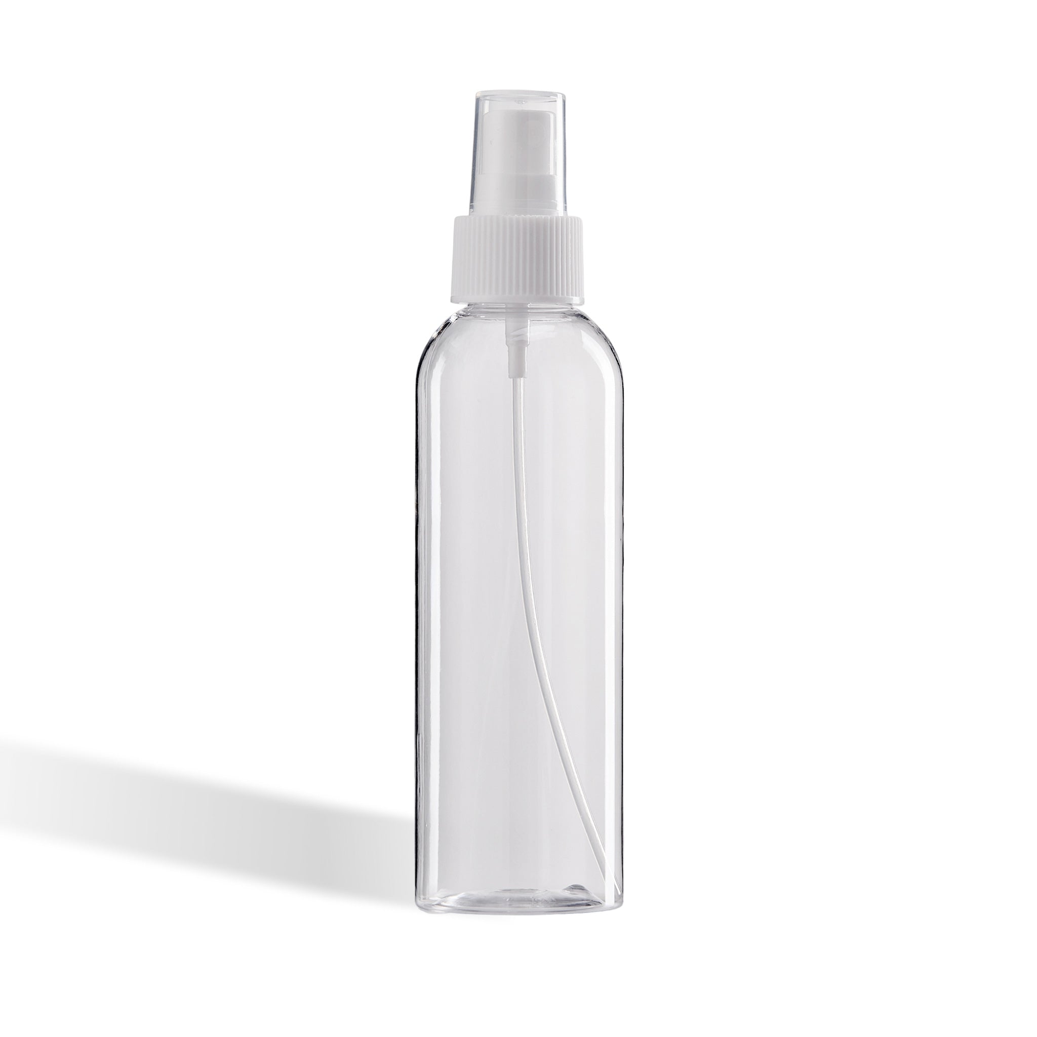 Plastic Spray Bottle with Spray Pump Lid - Round Shoulder