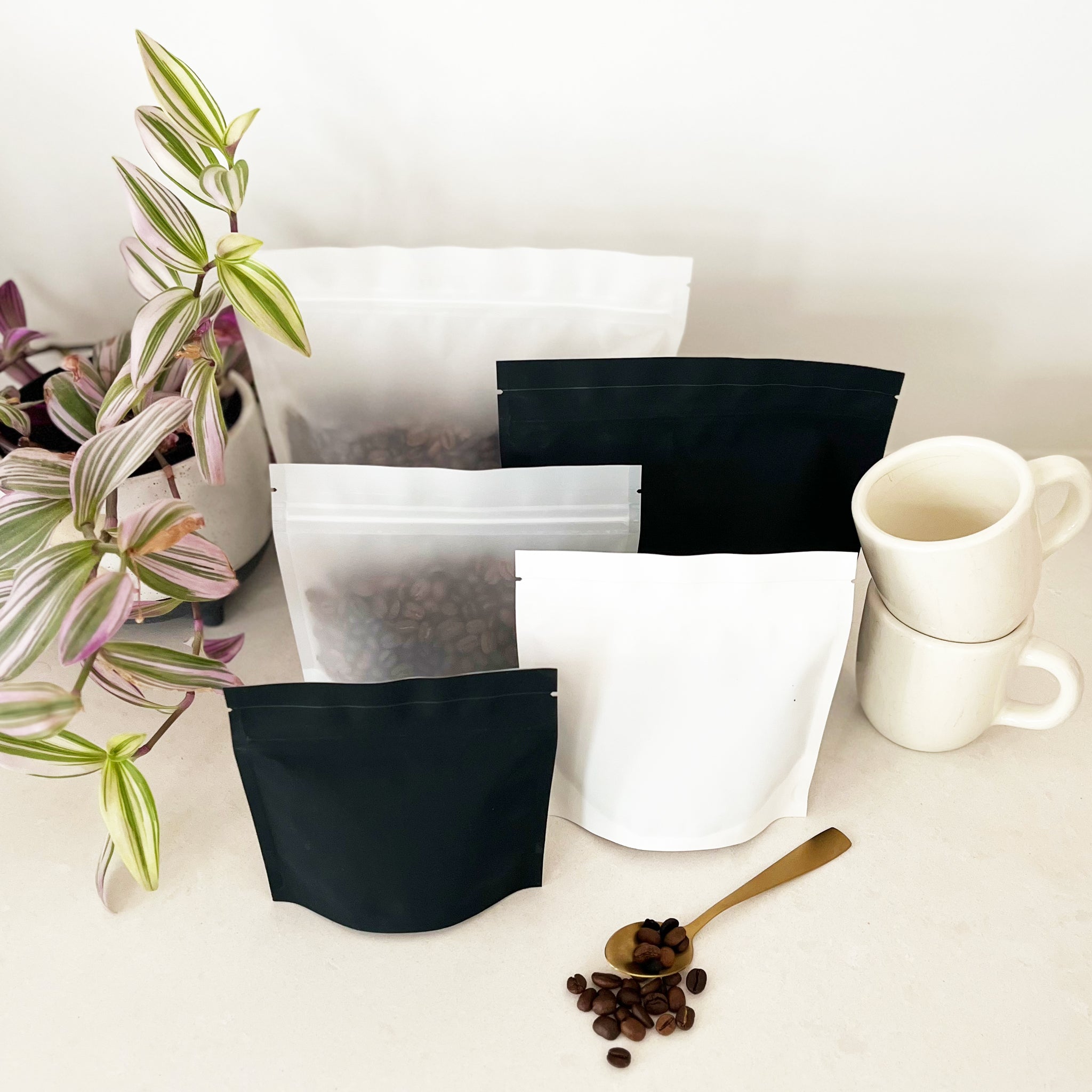 Mono-Material Soft Plastic Recyclable Square Stand Up Pouch