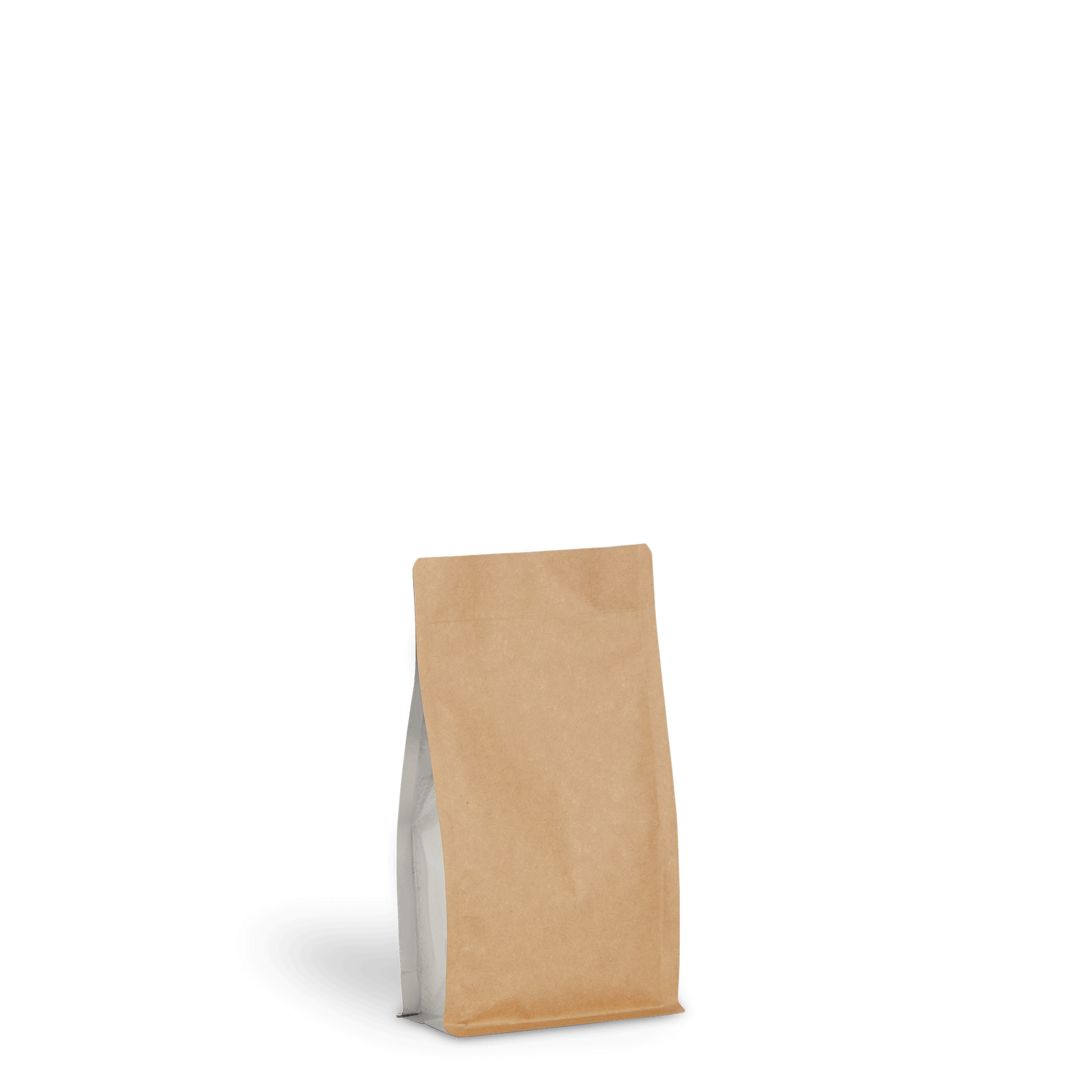 Box Bottom Bag with Clear Gusset