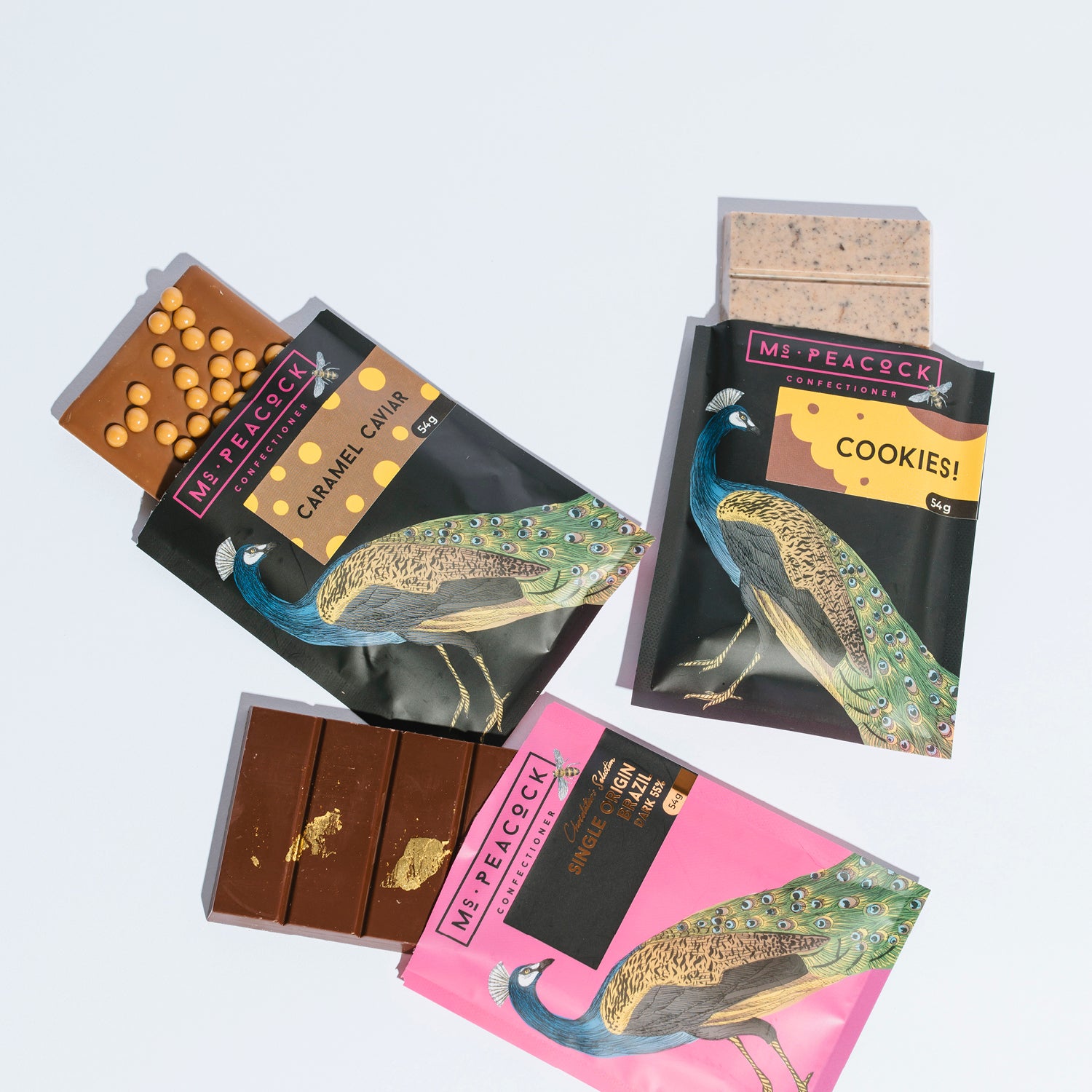 Custom printed flat pouches