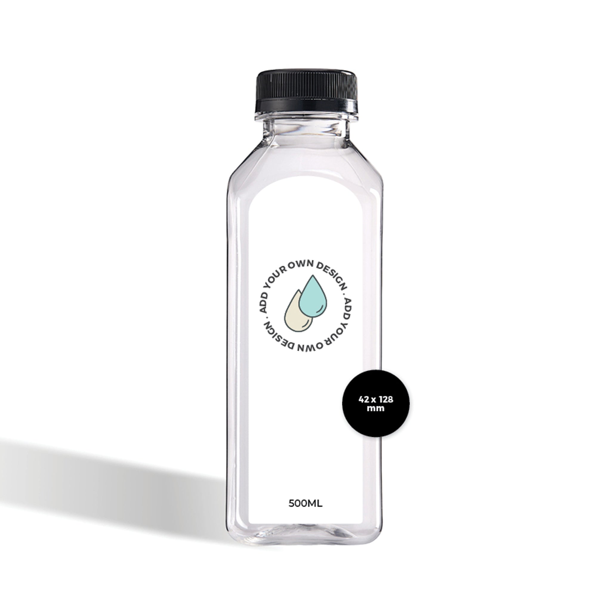 Custom-printed Plastic Bottle Labels - Arch-shaped