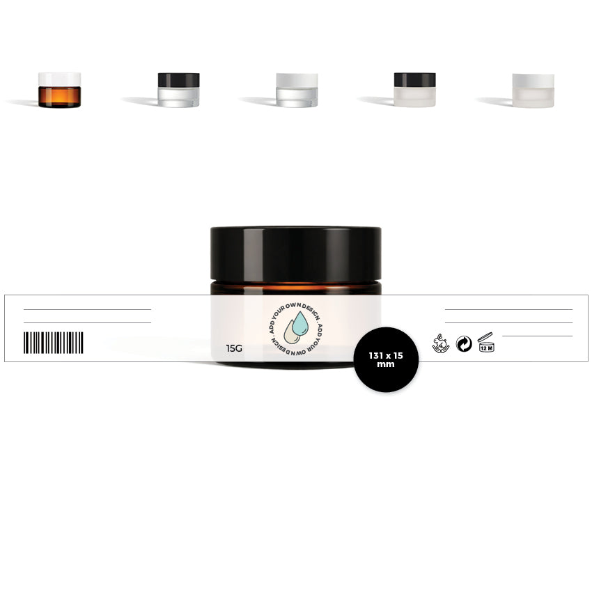 Custom-printed Glass Jar Labels