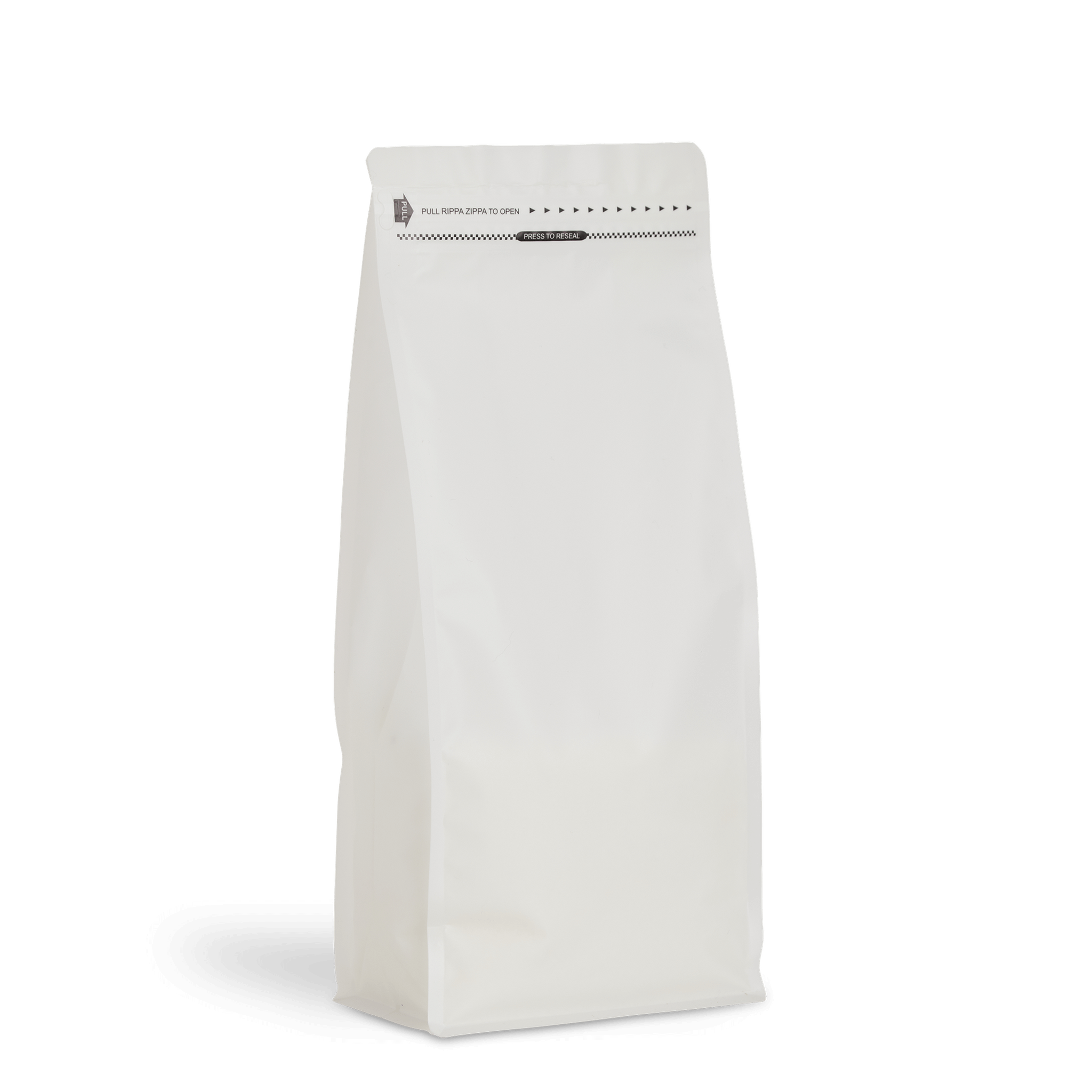 Recyclable Box Bottom Bags with Rippa Zippa