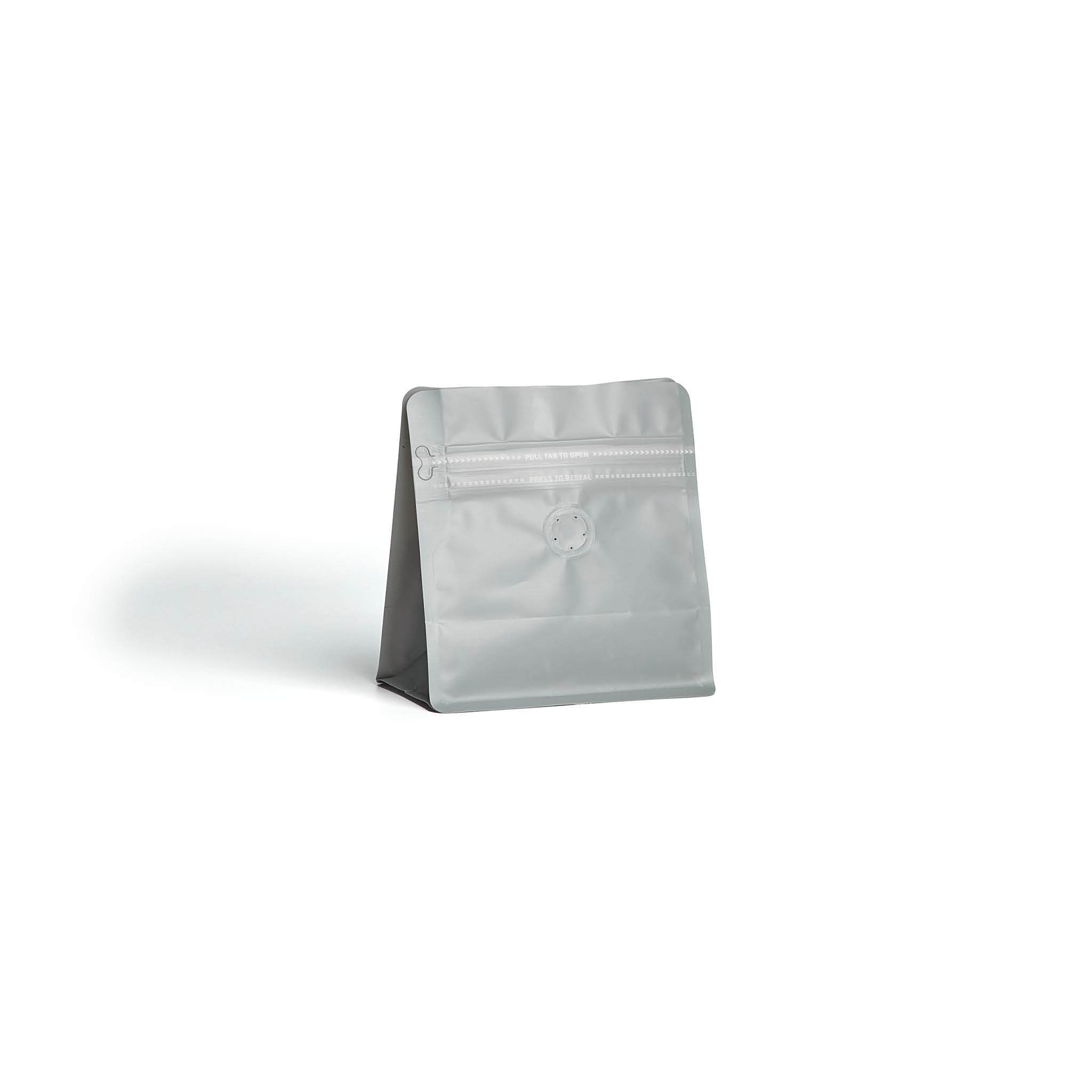 Square Box Bottom Bag with Rippa Zipper and Valve