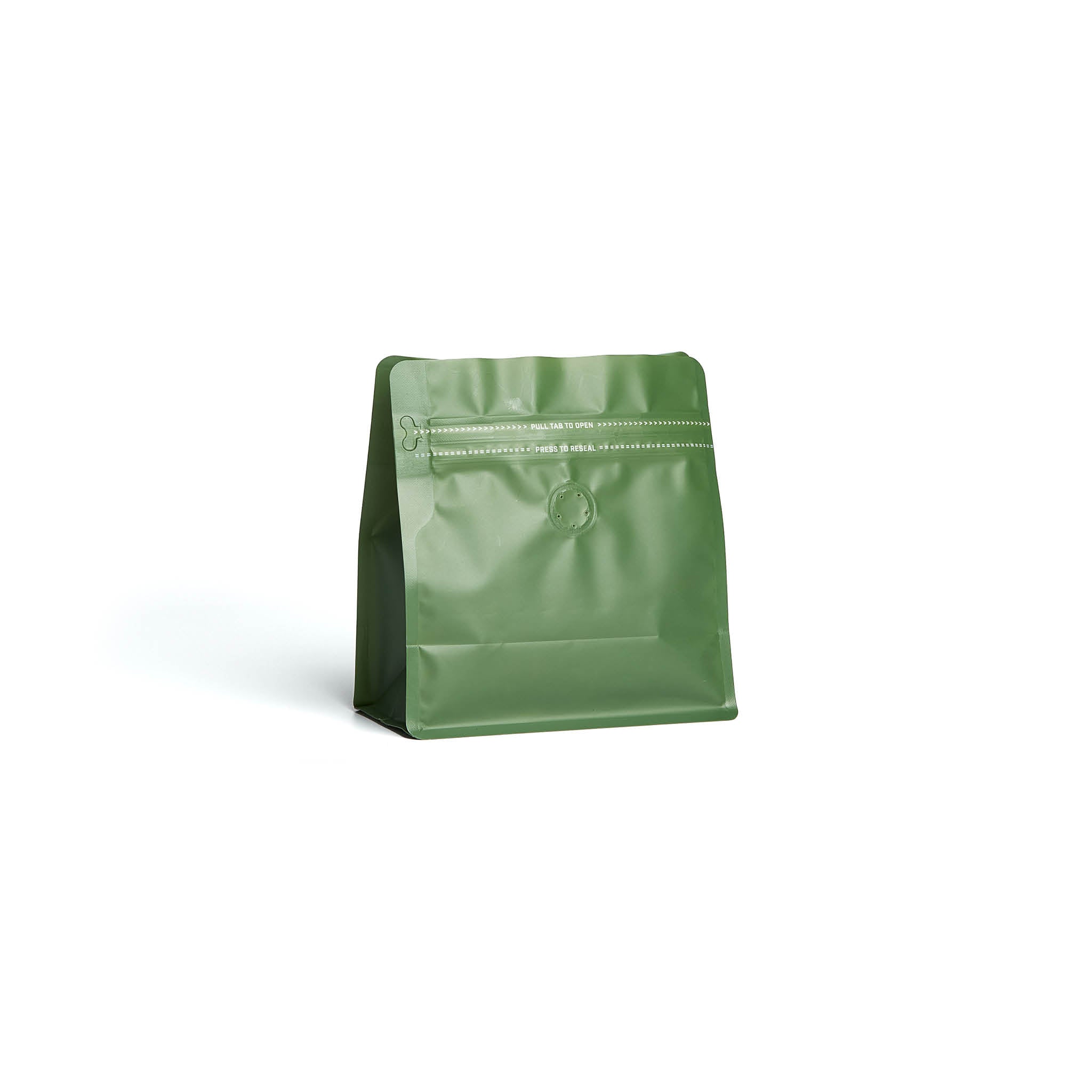 Square Box Bottom Bag with Rippa Zipper and Valve