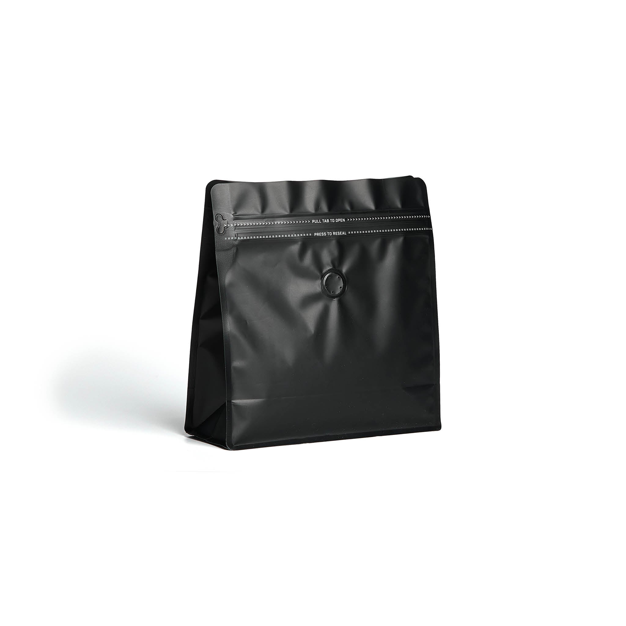Square Box Bottom Bag with Rippa Zipper and Valve