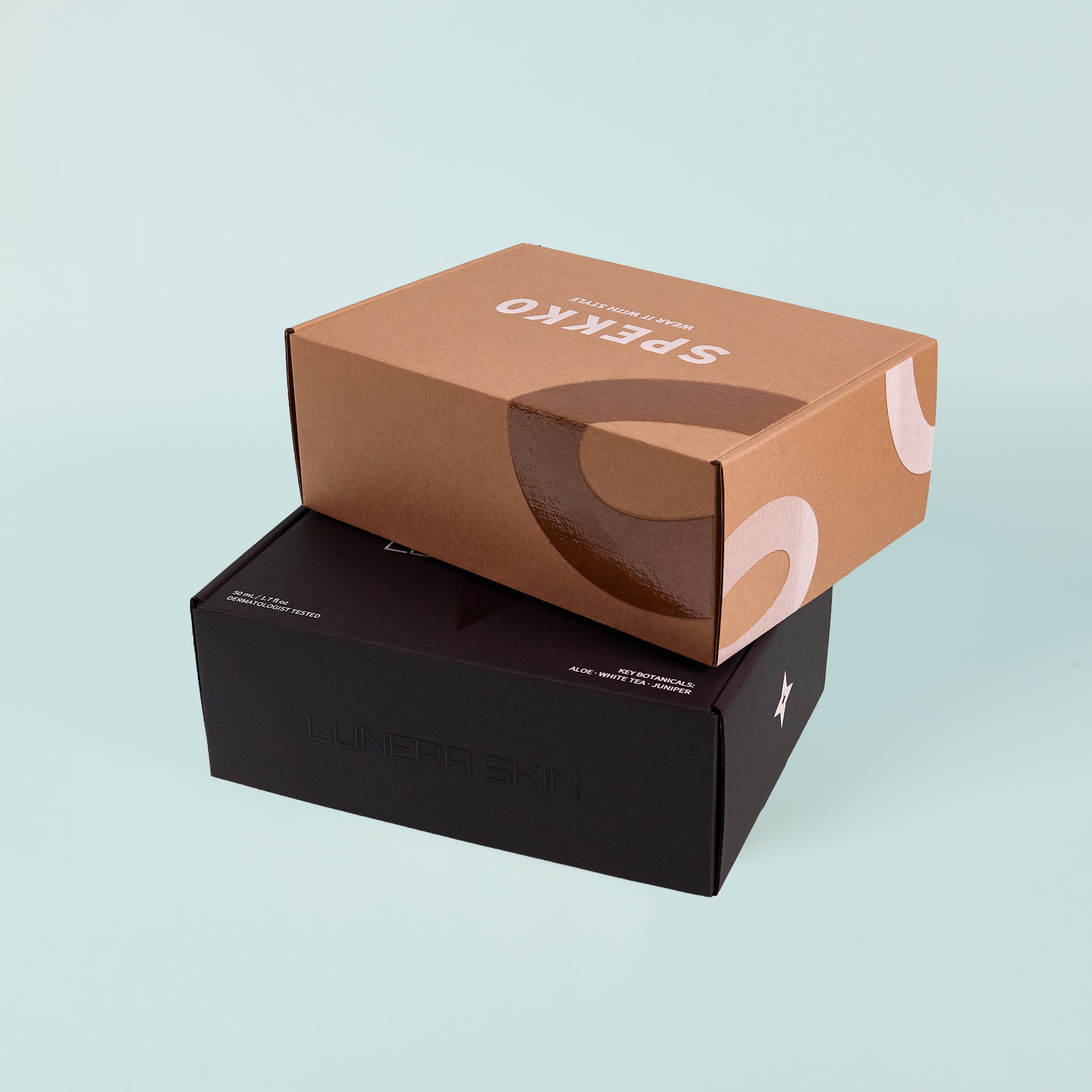 White Ink Only + Clear Spot Gloss Mailing Boxes
