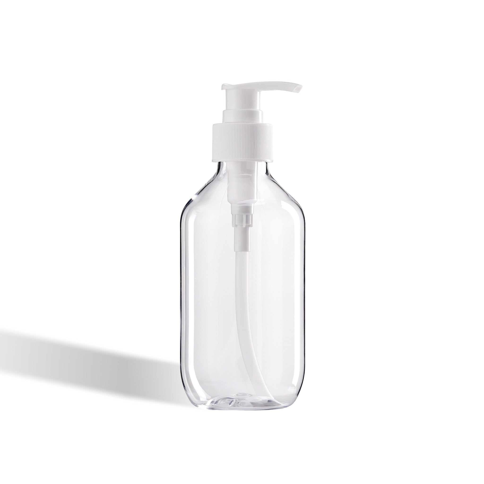 Plastic Lotion Bottle with Pump Lid - Round Shoulder