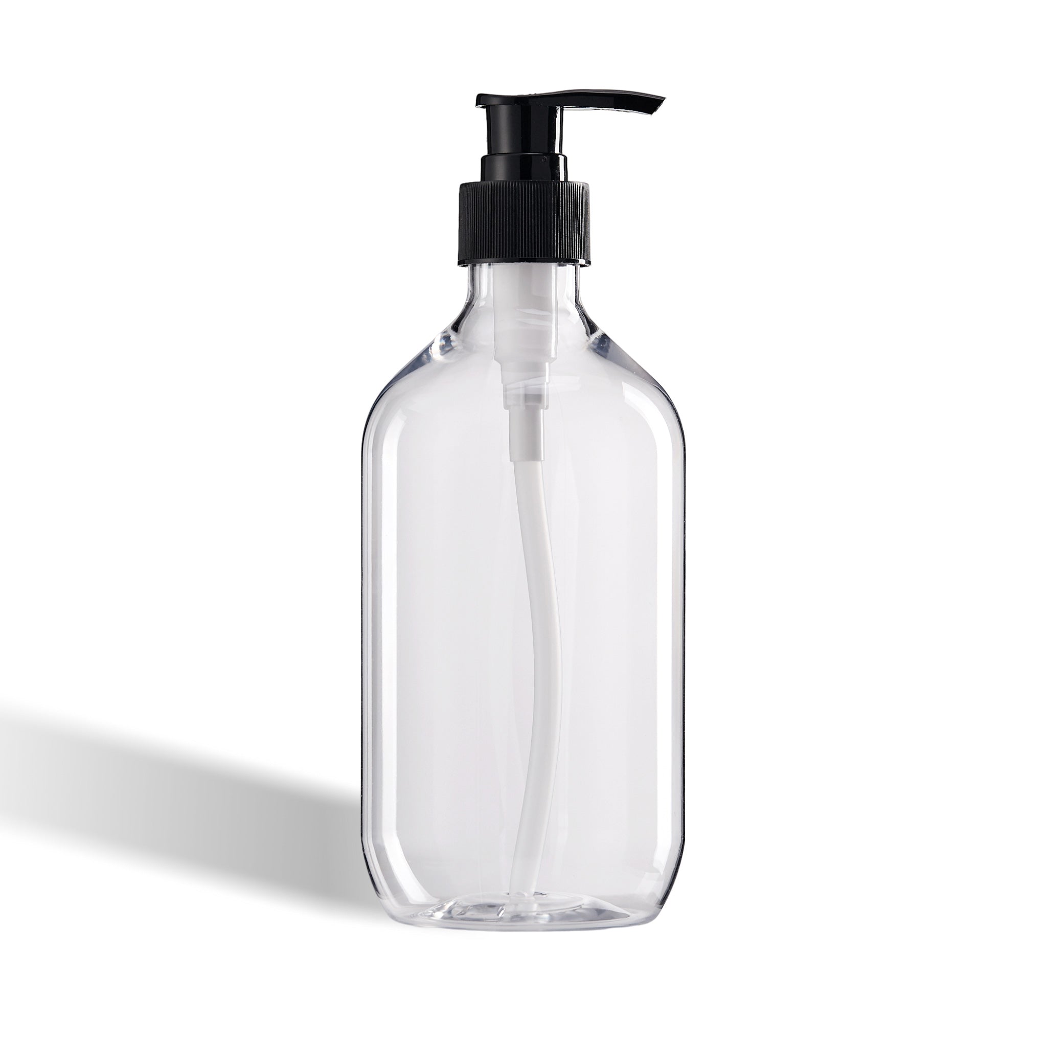 Plastic Lotion Bottle with Pump Lid - Round Shoulder