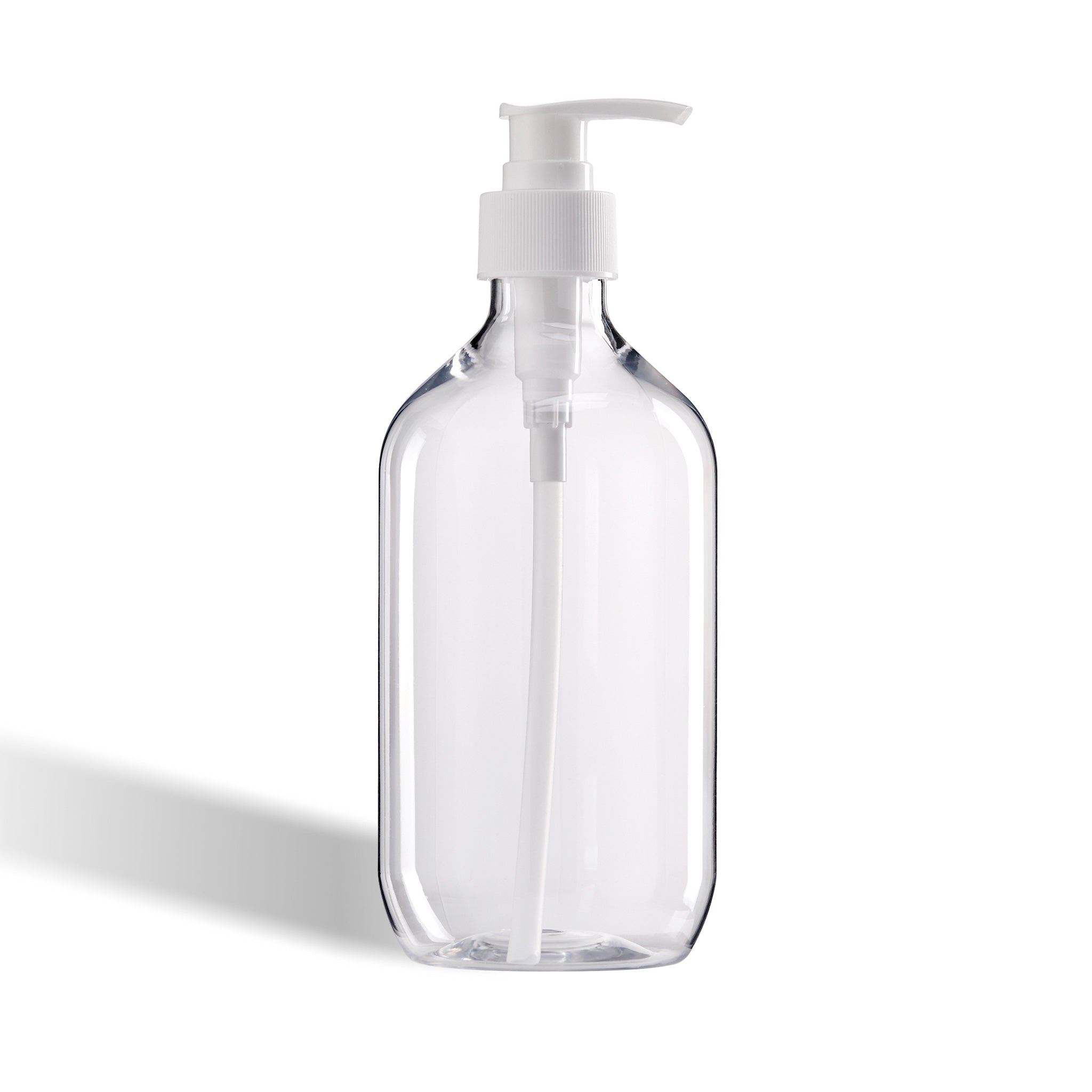 Plastic Lotion Bottle with Pump Lid - Round Shoulder