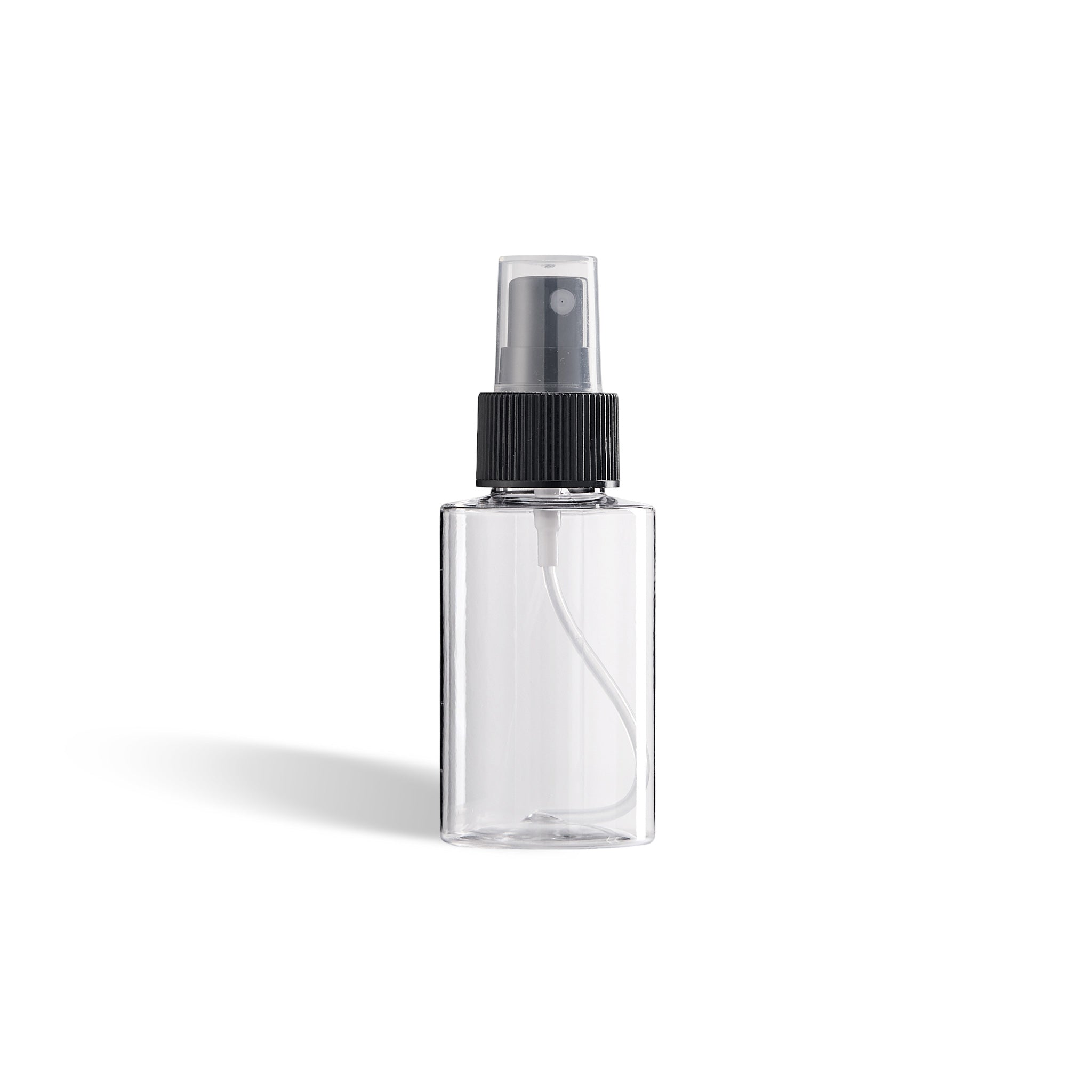 Plastic Spray Bottle with Spray Pump Lid - Flat Shoulder