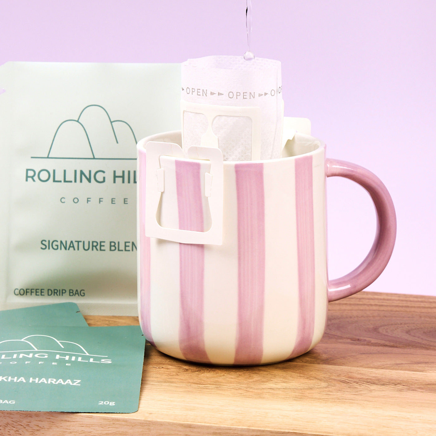 Custom printed drip pouches and boxes