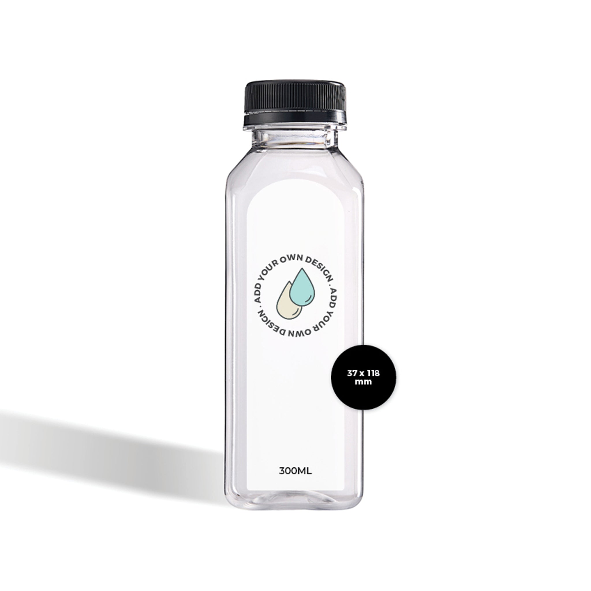 Custom-printed Plastic Bottle Labels - Arch-shaped