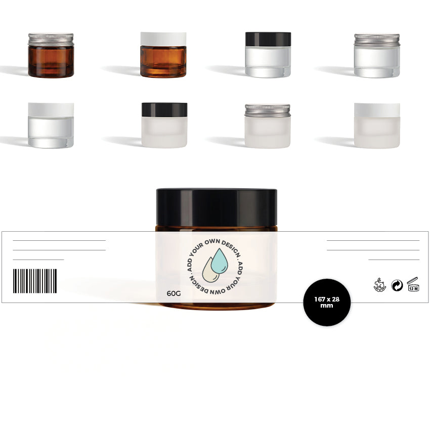 Custom-printed Glass Jar Labels