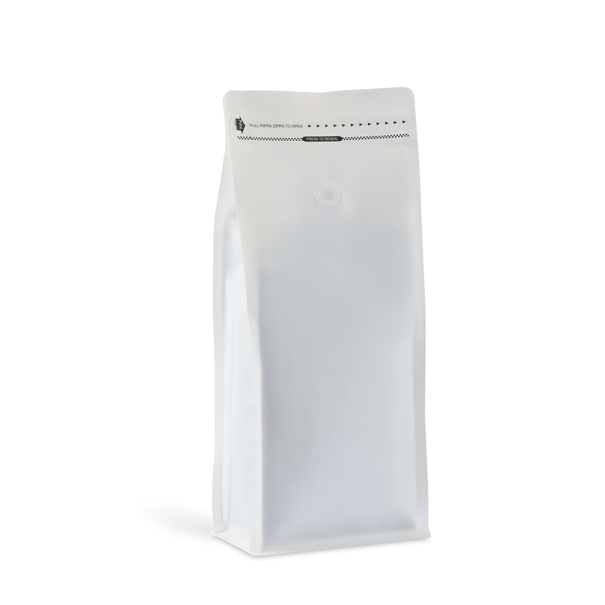 Mono-Material Soft Plastic Recyclable Box Bottom Bags with Rippa Zippa