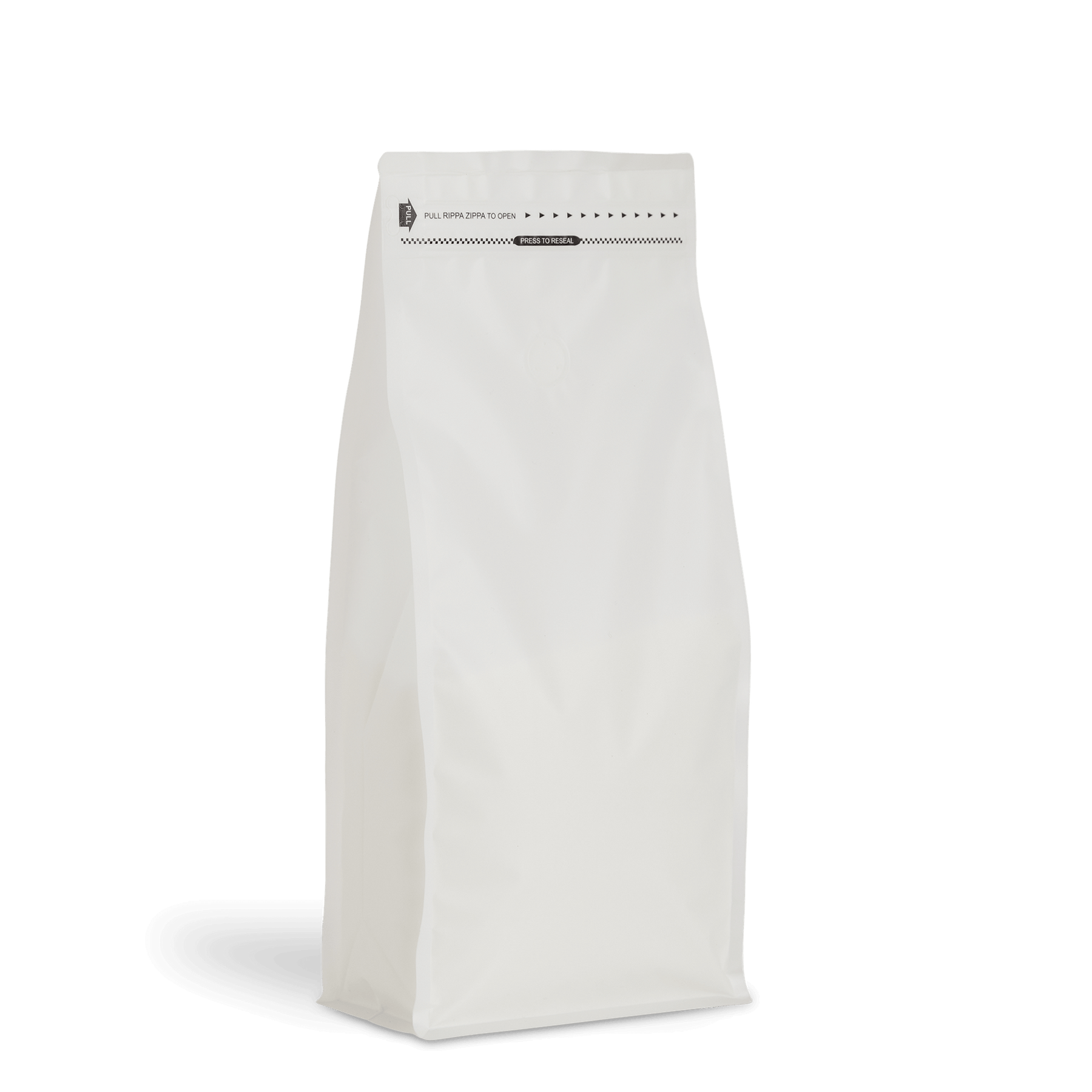 Recyclable Box Bottom Bags with Ripper Zipper