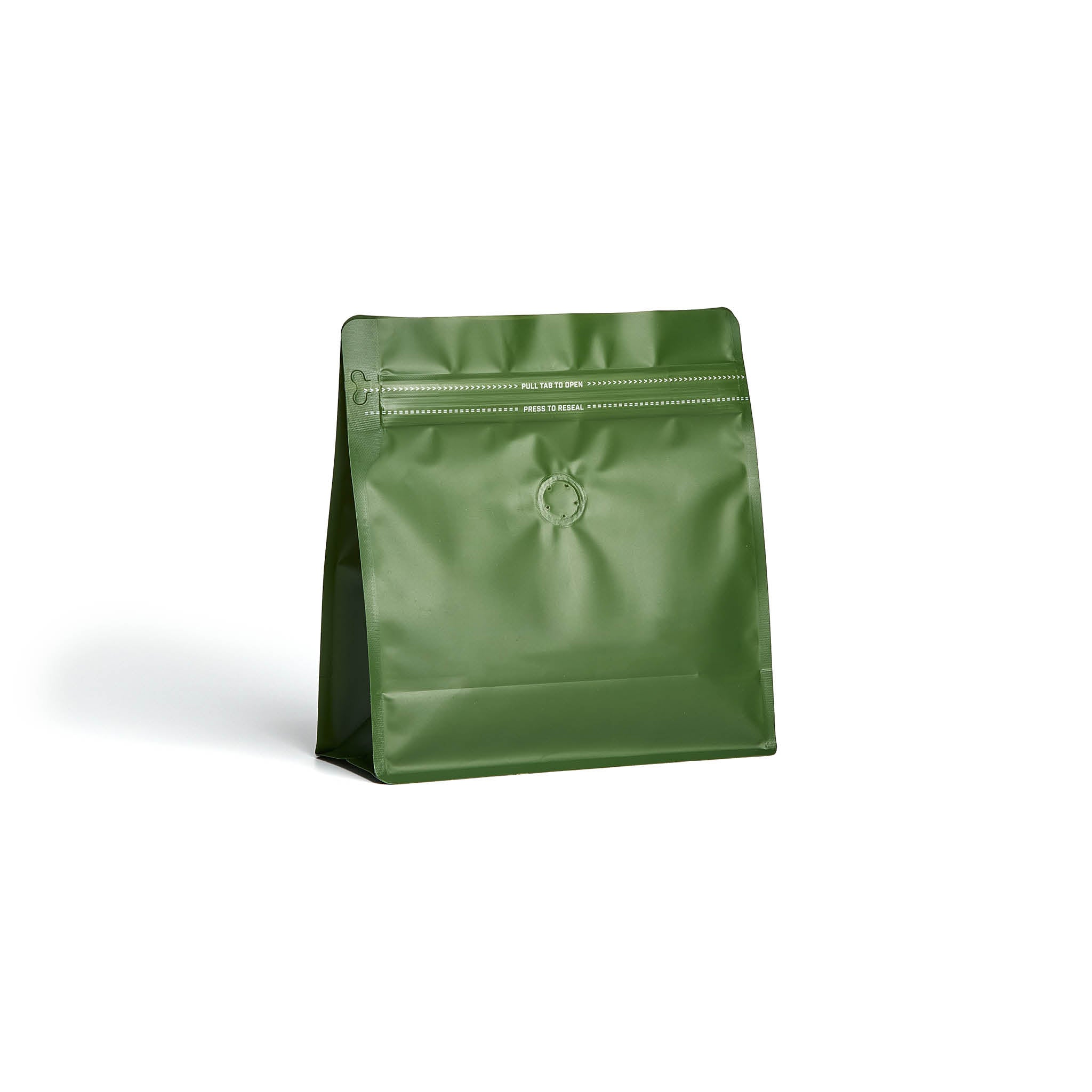 Square Box Bottom Bag with Rippa Zipper and Valve